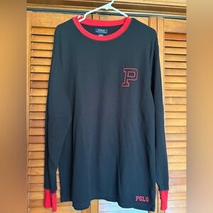 Polo by Ralph Lauren Black Shirt with Red Accents
